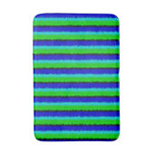 Groen blauw abstract 3D regenboogpatroon Badmat (Voorkant Verticaal)