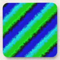 Groen blauw abstract 3D regenboogpatroon