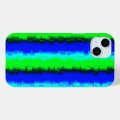 Groen blauw abstract 3D regenboogpatroon Case-Mate iPhone Case (Achterkant (horizontaal))