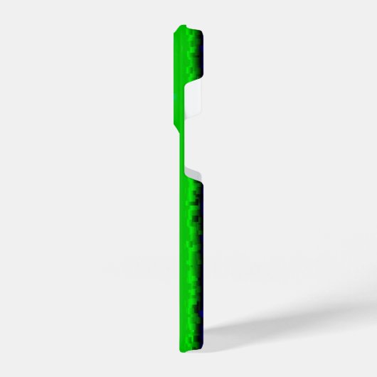 Groen blauw abstract 3D regenboogpatroon iPhone Hoesje (Linkerkant)