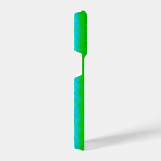 Groen blauw abstract 3D regenboogpatroon iPhone Hoesje (Rechterkant)