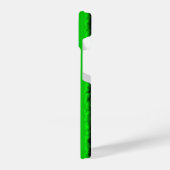 Groen blauw abstract 3D regenboogpatroon iPhone Hoesje (Linkerkant)