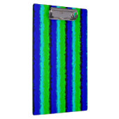 Groen blauw abstract 3D regenboogpatroon Klembord (Rechts)