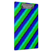 Groen blauw abstract 3D regenboogpatroon Klembord (Rechts)