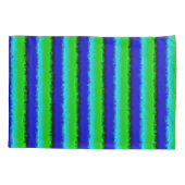 Groen blauw abstract 3D regenboogpatroon Kussensloop (Achterkant)