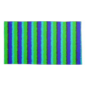 Groen blauw abstract 3D regenboogpatroon Kussensloop (Achterkant)