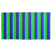 Groen blauw abstract 3D regenboogpatroon Kussensloop (Voorkant)
