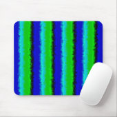 Groen blauw abstract 3D regenboogpatroon Muismat (Met muis)