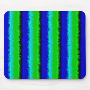 Groen blauw abstract 3D regenboogpatroon Muismat