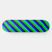 Groen blauw abstract 3D regenboogpatroon Persoonlijk Skateboard (Horizontaal)