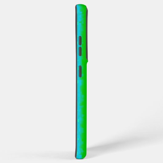 Groen blauw abstract 3D regenboogpatroon Samsung Galaxy Hoesje (Rechterkant)