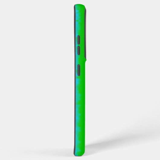 Groen blauw abstract 3D regenboogpatroon Samsung Galaxy Hoesje (Rechterkant)