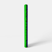 Groen blauw abstract 3D regenboogpatroon Samsung Galaxy Hoesje (Linkerkant)