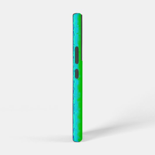 Groen blauw abstract 3D regenboogpatroon Samsung Galaxy Hoesje (Rechterkant)