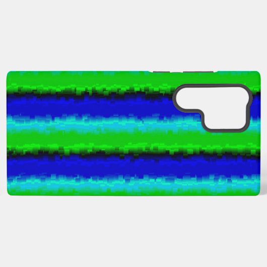 Groen blauw abstract 3D regenboogpatroon Samsung Galaxy Hoesje (Achterkant horizontaal)