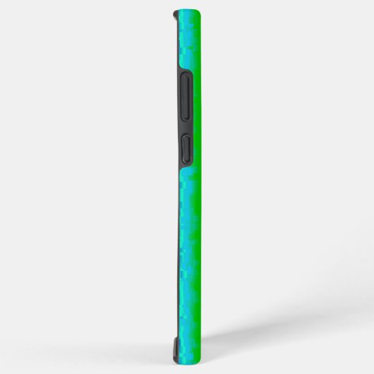 Groen blauw abstract 3D regenboogpatroon Samsung Galaxy Hoesje (Rechterkant)