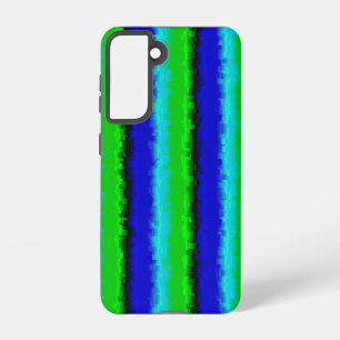 Groen blauw abstract 3D regenboogpatroon Samsung Galaxy Hoesje