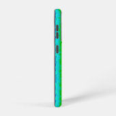 Groen blauw abstract 3D regenboogpatroon Samsung Galaxy Hoesje (Rechterkant)