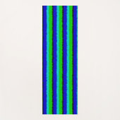Groen blauw abstract 3D regenboogpatroon Yogamat (Voorkant)