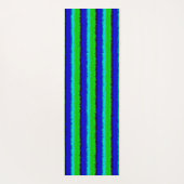 Groen blauw abstract 3D regenboogpatroon Yogamat (Achterkant)
