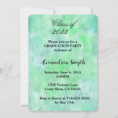 Groen Blauw Afstuderen Uw foto Kaart (Voorkant)