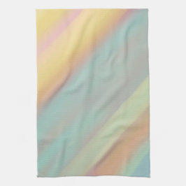 Groen Blauw Aquarel Patroon Theedoek