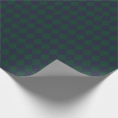 Groen Blauw Argyle Inpakpapier (Hoek)