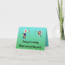 Groen & Blauw Bedanktkaart voor Kinderen voor Verj