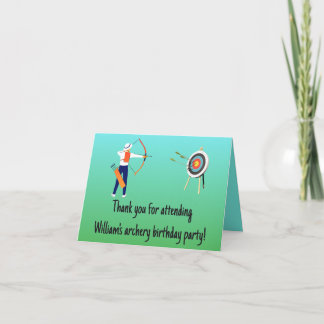 Groen & Blauw Bedanktkaart voor Kinderen voor Verj Bedankkaart
