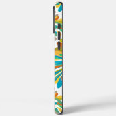 Groen Blauw Blauwgroen Geel Chrysant Case-Mate iPhone Case (Achterkant / Links)