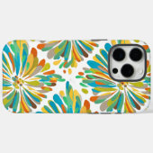 Groen Blauw Blauwgroen Geel Chrysant Case-Mate iPhone Case (Achterkant (horizontaal))