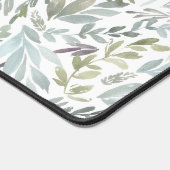 Groen Blauw Botanisch Aquarel Bureaumat (Hoek)