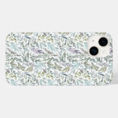 Groen Blauw Botanisch Aquarel Case-Mate iPhone Case (Achterkant (horizontaal))
