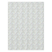 Groen Blauw Botanisch Aquarel Tafelkleed (Voorkant)