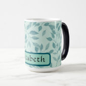 Groen Blauw Botanische Aangepaste Naam  Magische Mok (Voorkant rechts)