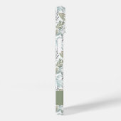 Groen Blauw Botanische Waterverf Monogram Naam Case-Mate iPhone Case (Achterkant / Rechts)