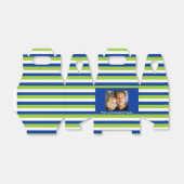 Groen blauw bruiloft FOTO 2 Bedankdoosjes (Uitgevouwen)