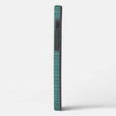 Groen Blauw Bruin Zwart Geruit Monogram Case-Mate iPhone Case (Achterkant / Links)