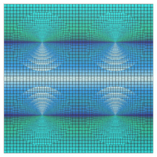 Groen blauw Cirkel Water Afdrukcontrole Patroonstr Stof
