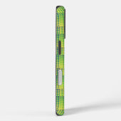 Groen Blauw Dambord Abstract Patroon Case-Mate iPhone Case (Achterkant / Rechts)