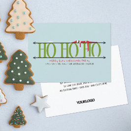 Groen & Blauw Elf Shenanigans Personeels Kerstfees Kaart