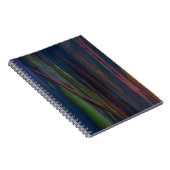 Groen blauw en bruin abstract schilderij notitieboek (Rechterzijde)