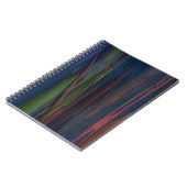 Groen blauw en bruin abstract schilderij notitieboek (Linkerzijde)