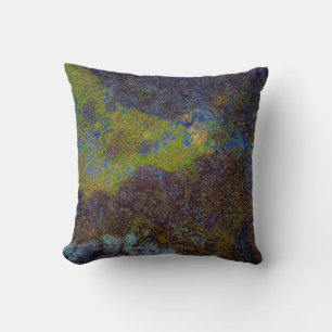 Groen, blauw en bruin vlees kussen