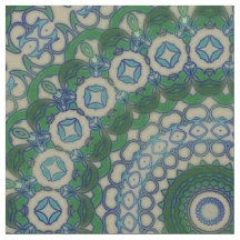 Groen, blauw en grijs Mandala