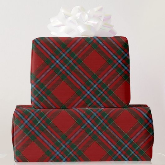 Groen blauw en rood met kerstcadeau cadeaupapier