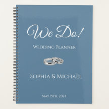 Groen Blauw en Wit- Bruiloft-Planner