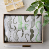 Groen, blauw en zwart ontwerp tissuepapier (Geschenk)