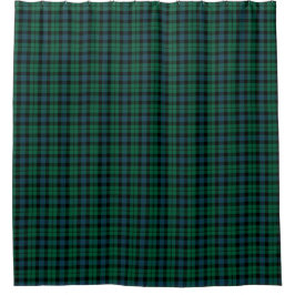 Groen, Blauw en Zwart Plaid MacKay Schotse Tartan Douchegordijn