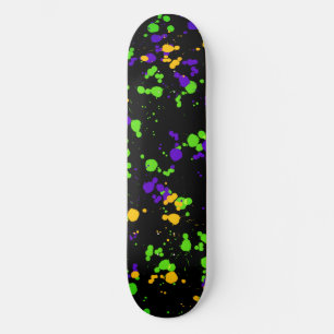 Groen blauw gele ontwerppatroon voor schilderplate persoonlijk skateboard